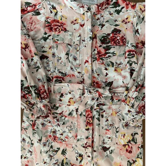 Mare Mare x Anthropologie Floral Mini Belted Shirtdress I L - Picture 8 of 9